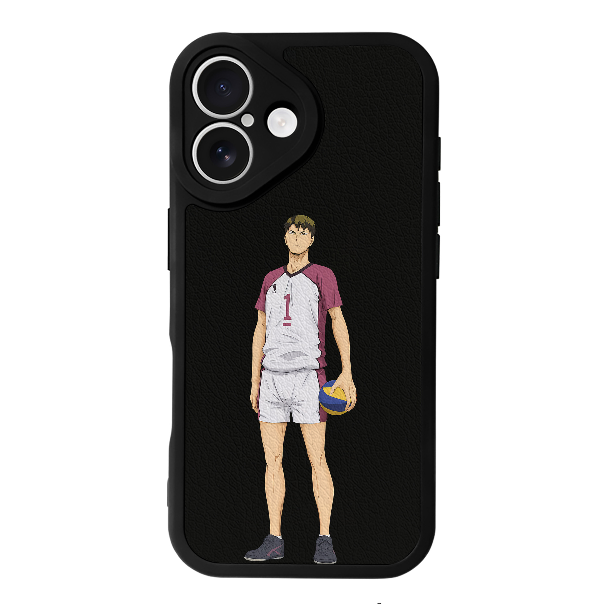 （画像用） ハイキュー!! Haikyu!! 【iPhone 16シリーズ対応】シリコンスマホケース（レザー調） 材質：シリコン
